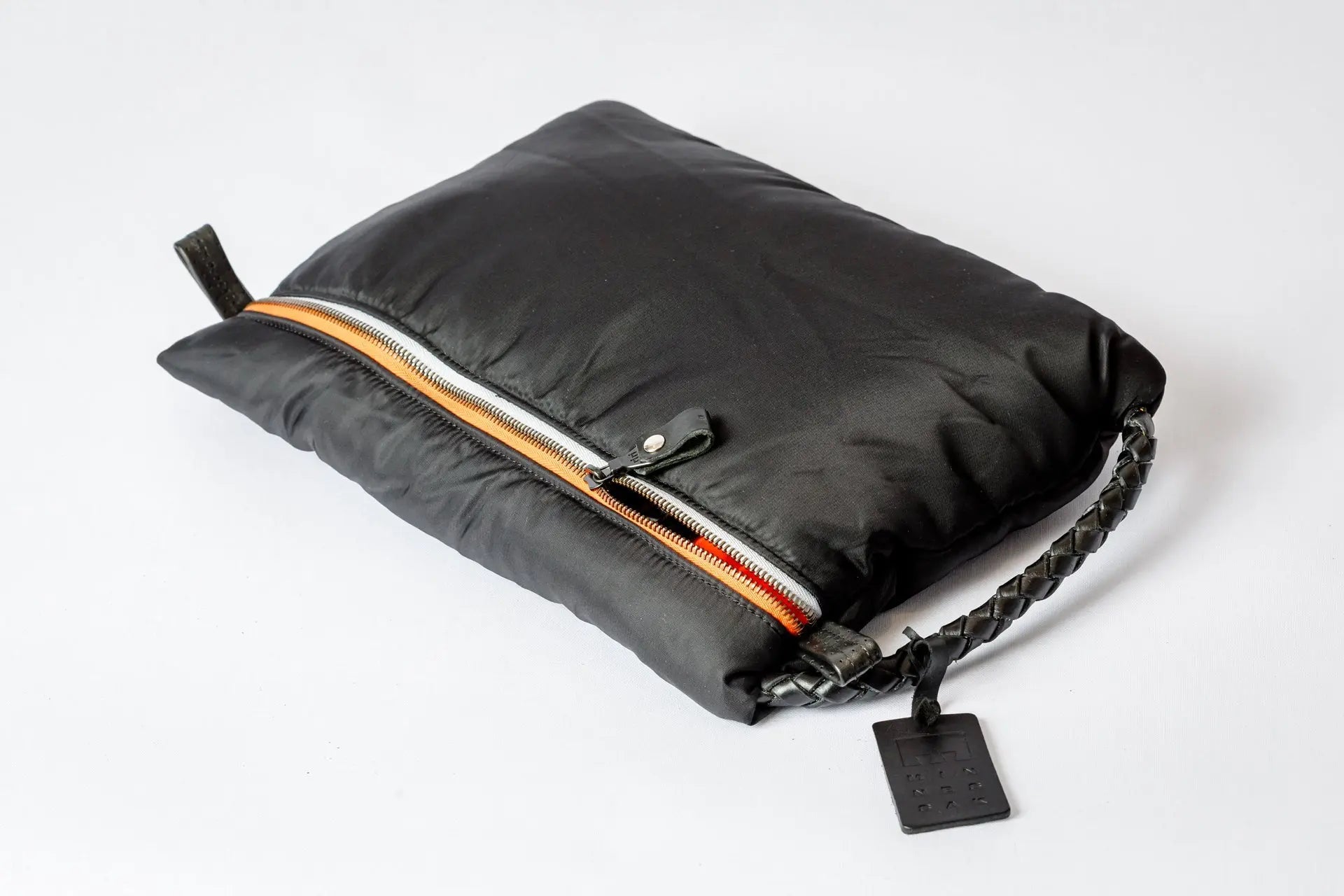 Black Lap It Up Corded Bag on a white background