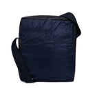 Navy blue shoulder bag on a white background