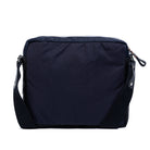 Navy blue shoulder bag on a white background