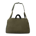 Olive Weekender/Gym bag with strap on white background